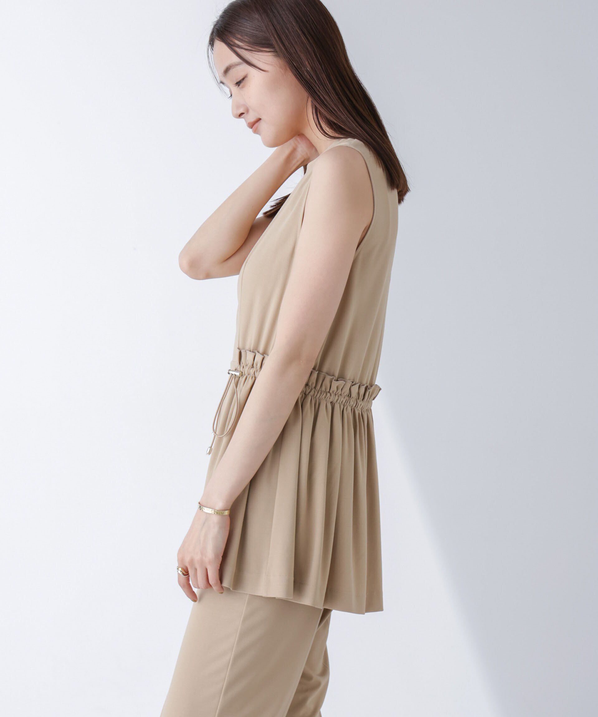 nano･universe「AtPARK＆DAILYWEAR/サイドドロストトップス（セットアップ可）」|Tシャツ・カットソー|