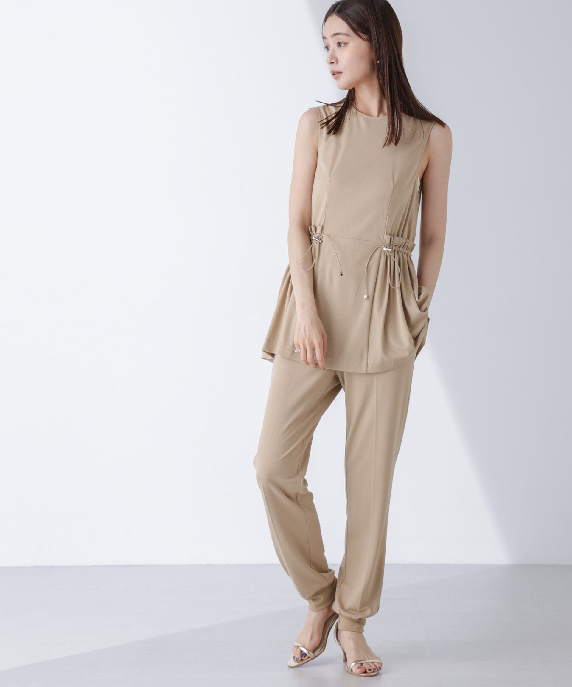 nano･universe「AtPARK＆DAILYWEAR/サイドドロストトップス（セットアップ可）」|Tシャツ・カットソー|