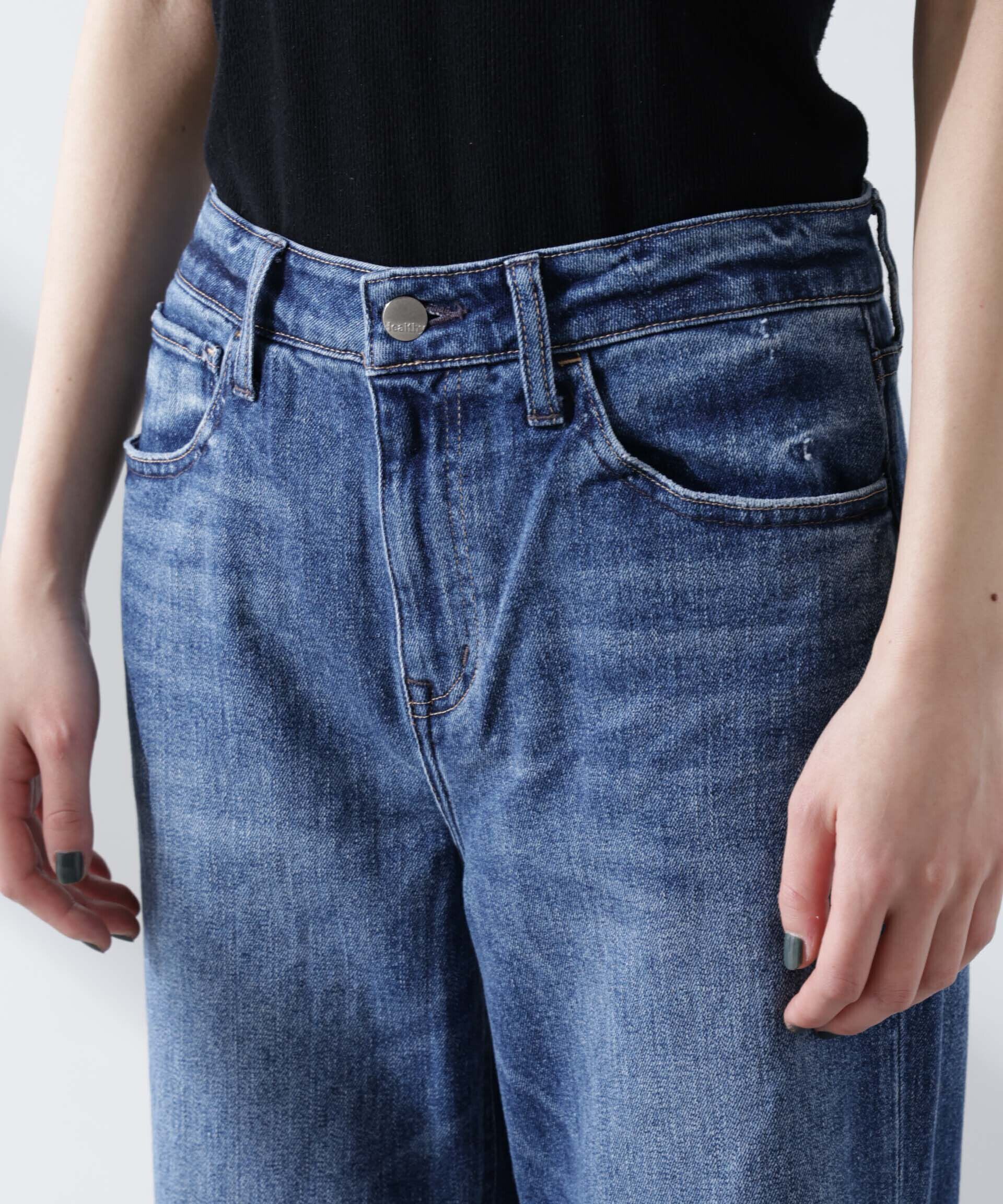 nano･universe「Healthy DENIM/Turnip ルーズフレア デニム」|チノ|