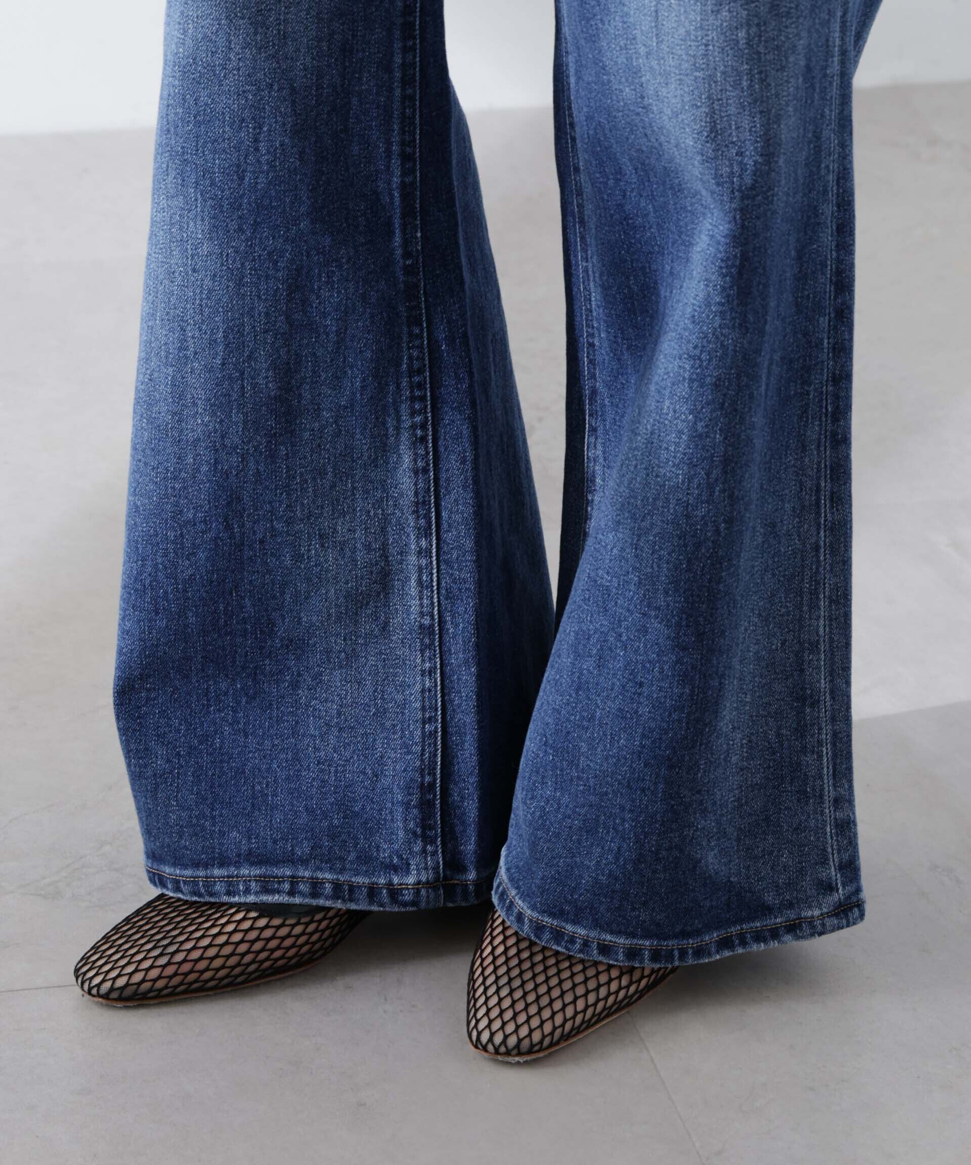 nano･universe「Healthy DENIM/Turnip ルーズフレア デニム」|チノ|