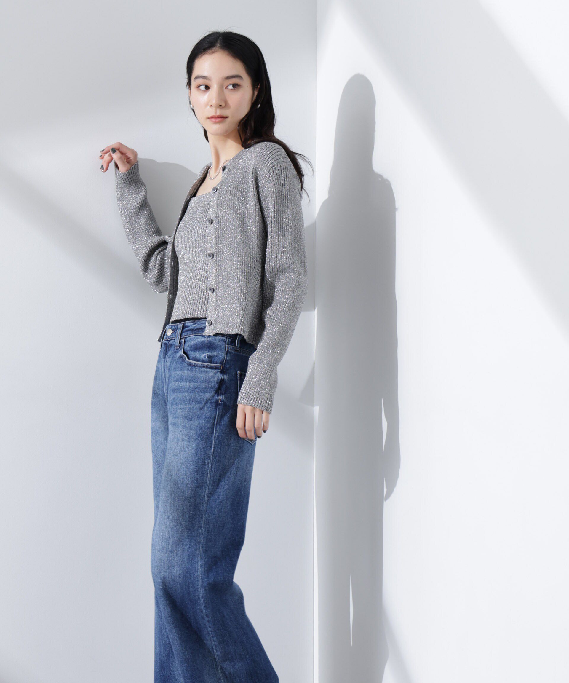 nano･universe「Healthy DENIM/Turnip ルーズフレア デニム」|チノ|