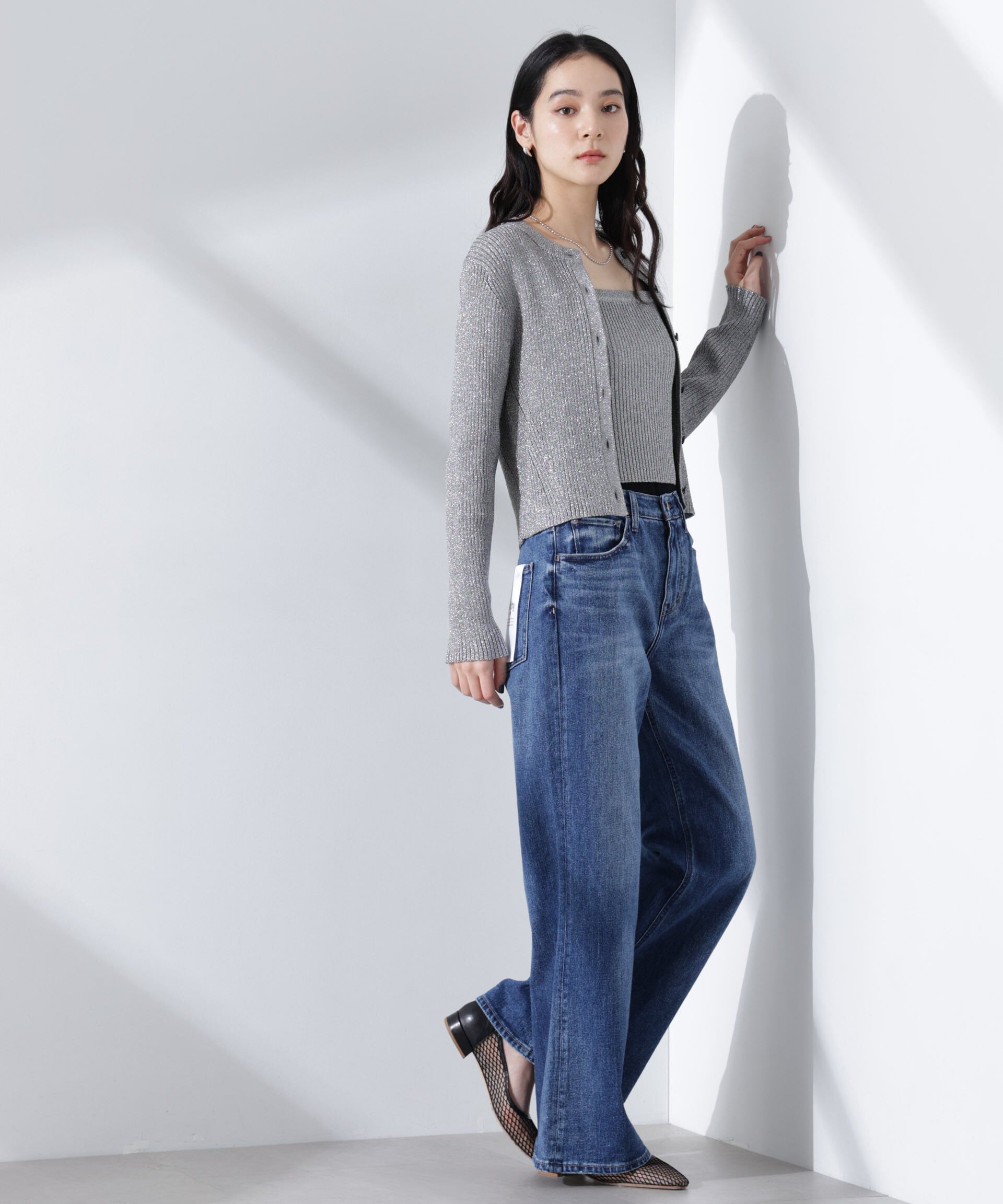 nano･universe「Healthy DENIM/Turnip ルーズフレア デニム」|チノ|