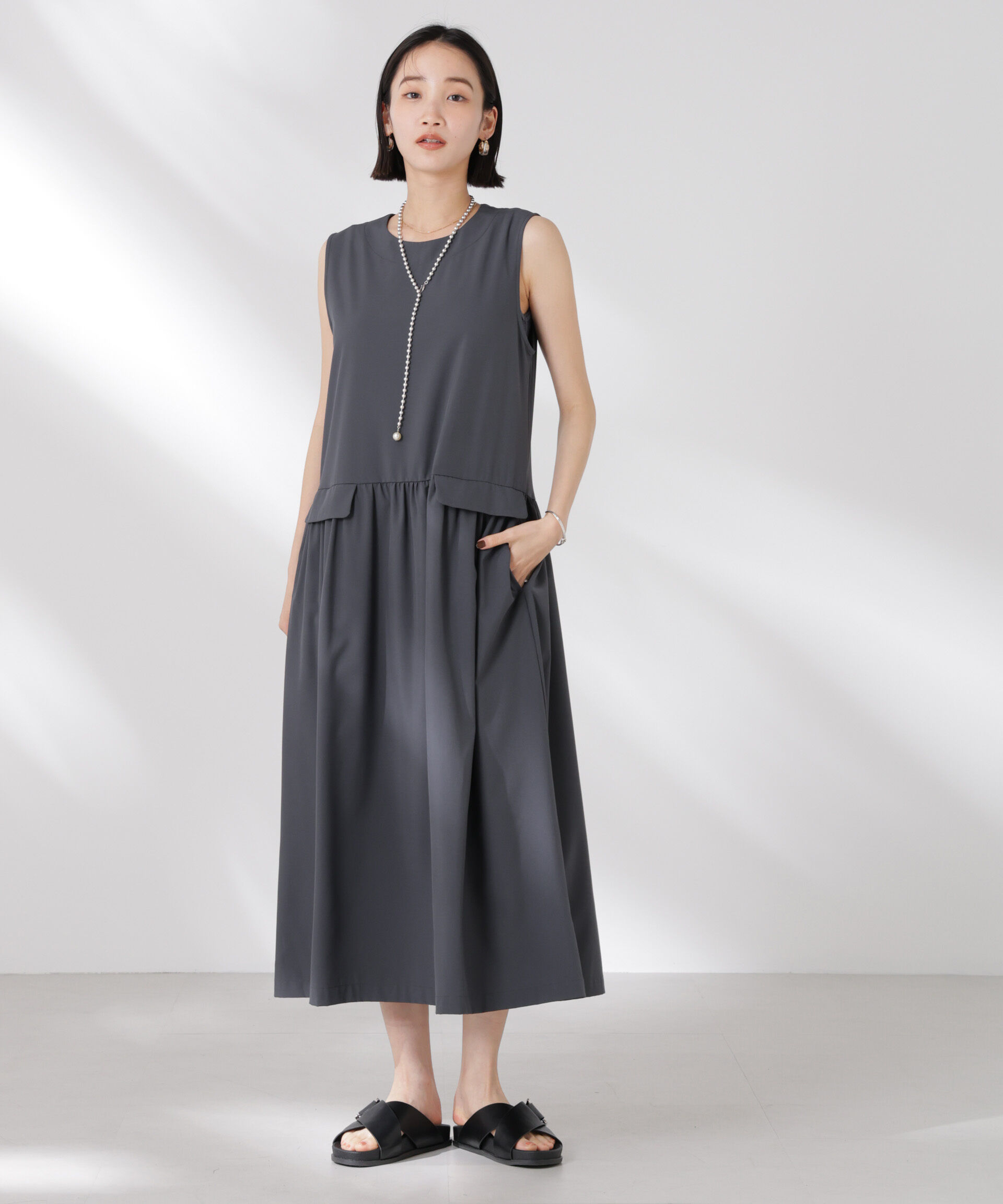 nano･universe「ウェスト切り替えワンピース」|ワンピース|