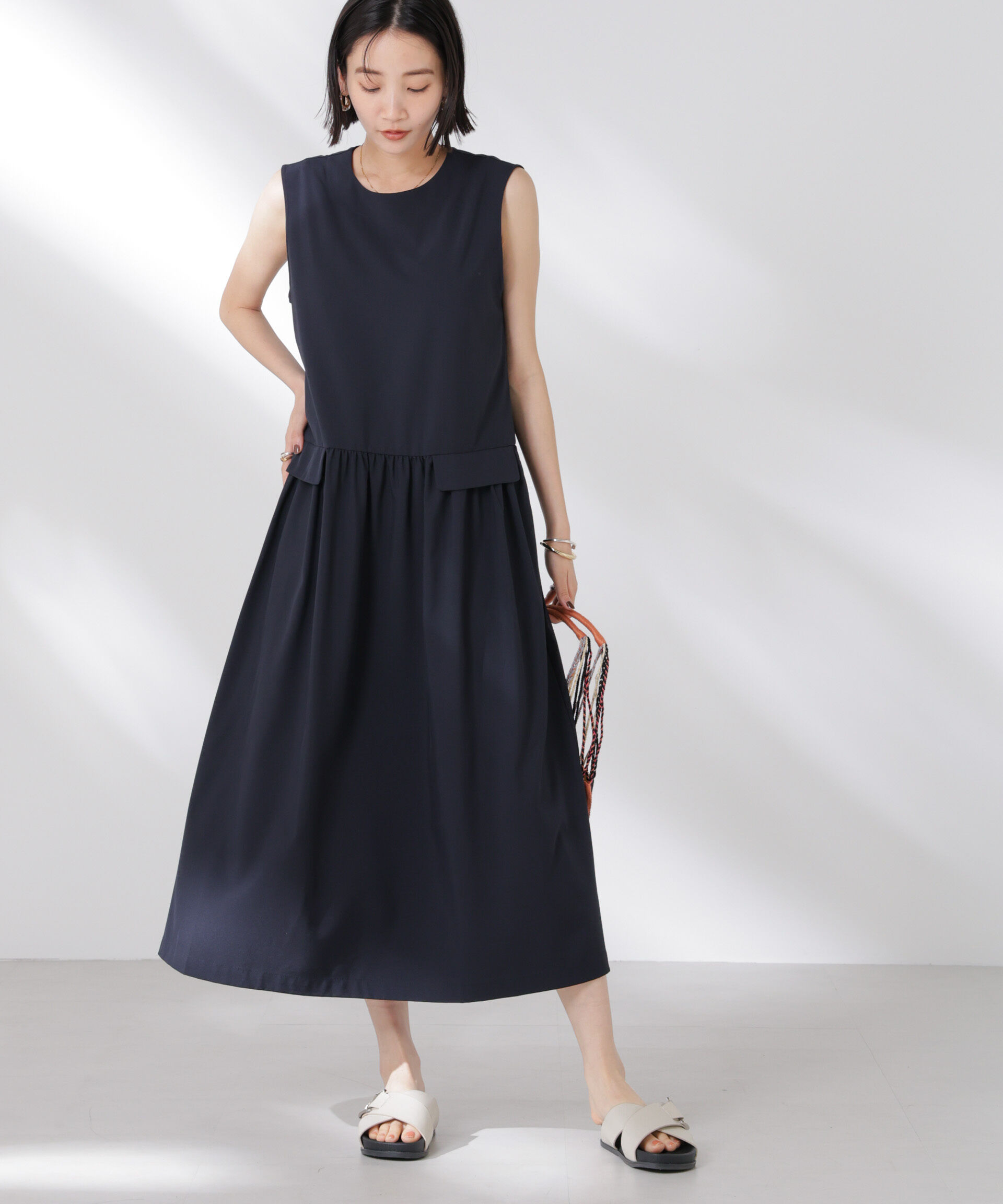 nano･universe「ウェスト切り替えワンピース」|ワンピース|