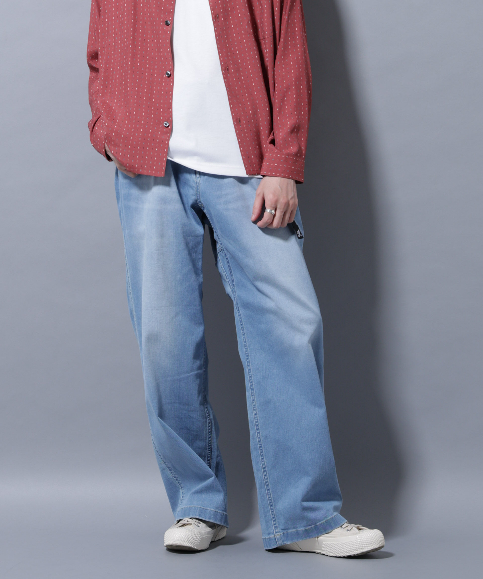 nano･universe「Gramicci/別注 BUGGY DENIM PANT」|チノ|ブルー