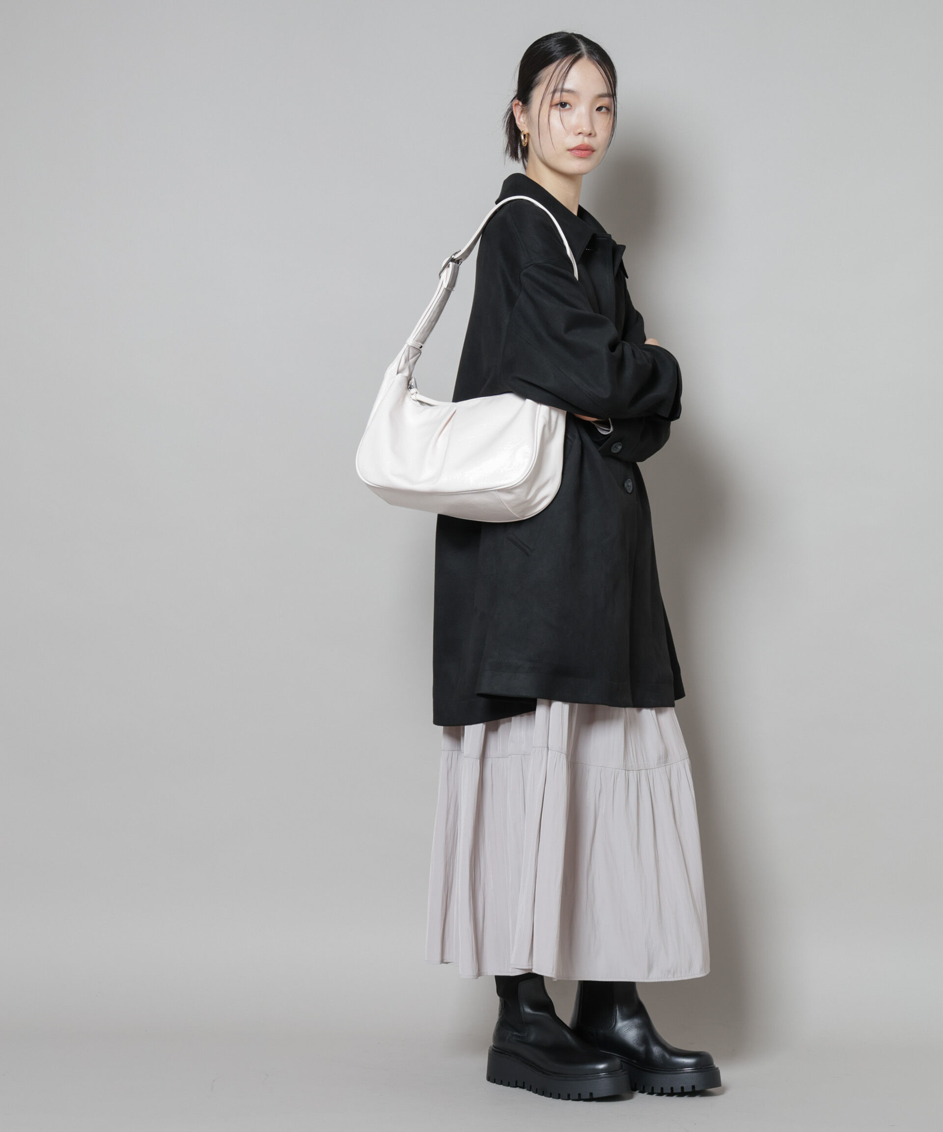 nano･universe「ベルトディテールラウンドショルダーバッグ」|ショルダー・メッセンジャー|