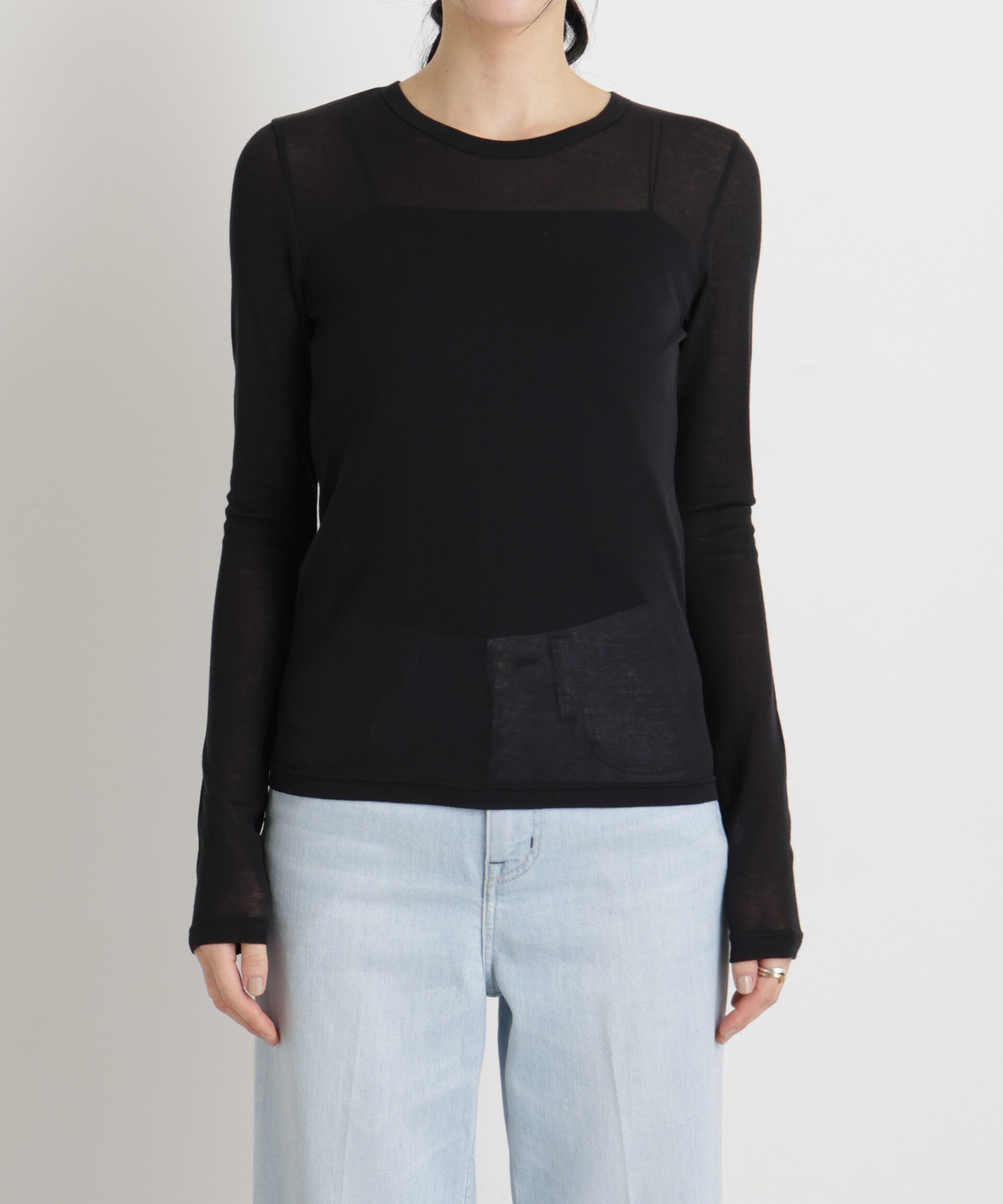 nano･universe「シアーツイストフライスロンT」|Tシャツ・カットソー|