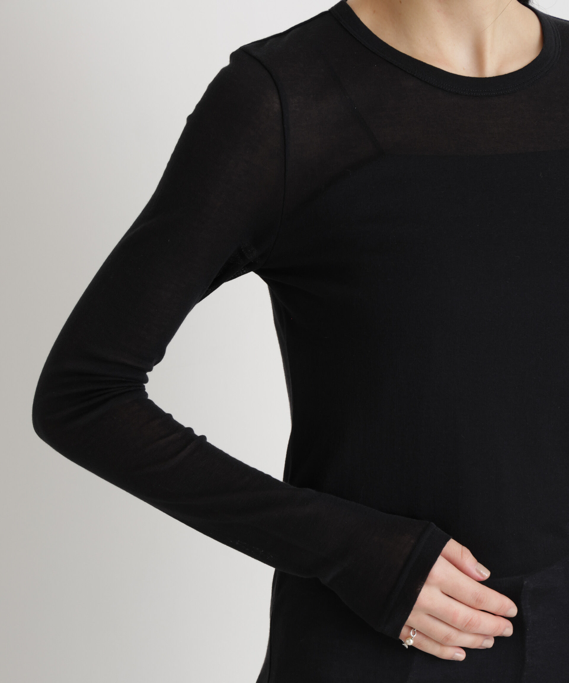 nano･universe「シアーツイストフライスロンT」|Tシャツ・カットソー|