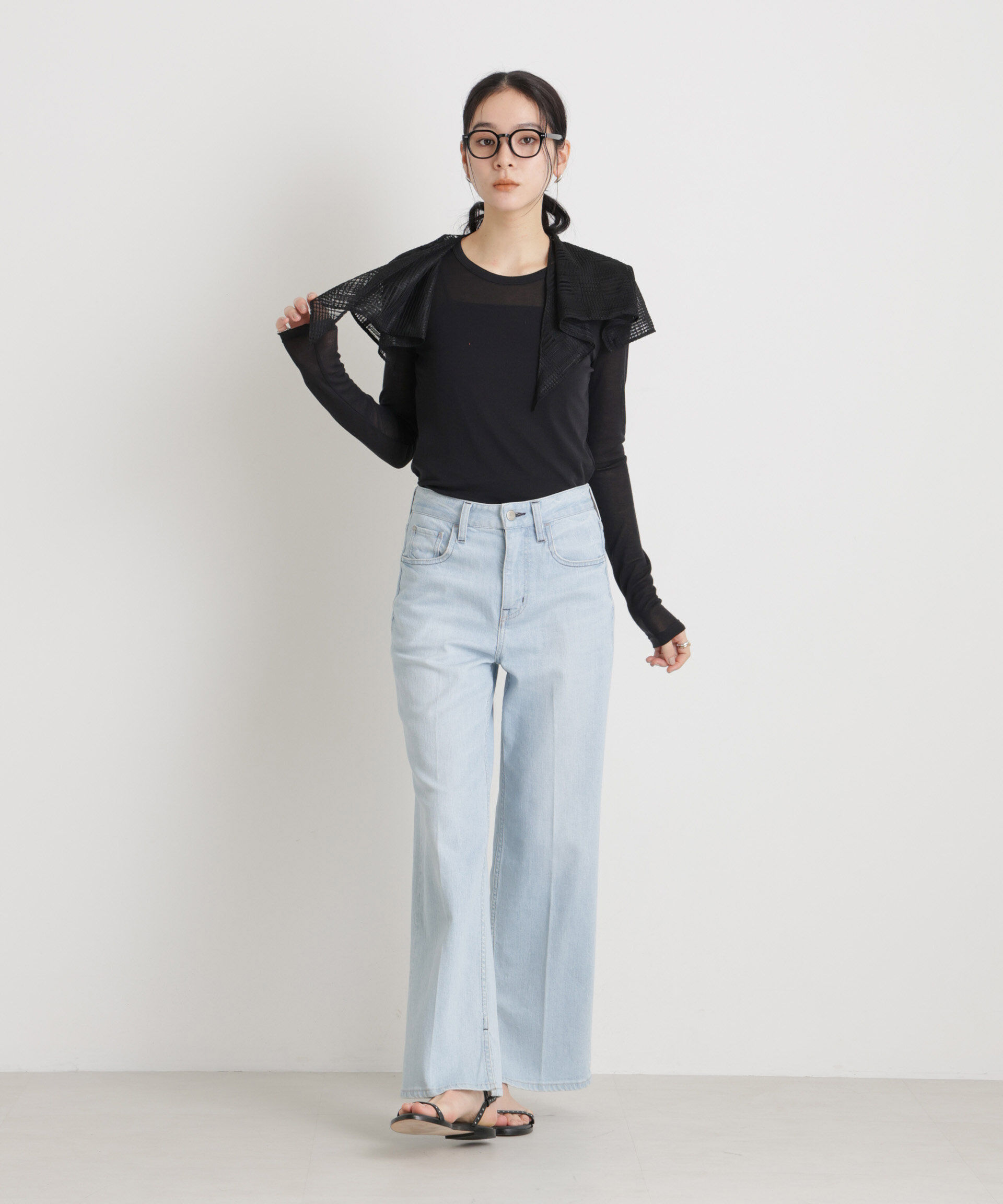 nano･universe「シアーツイストフライスロンT」|Tシャツ・カットソー|