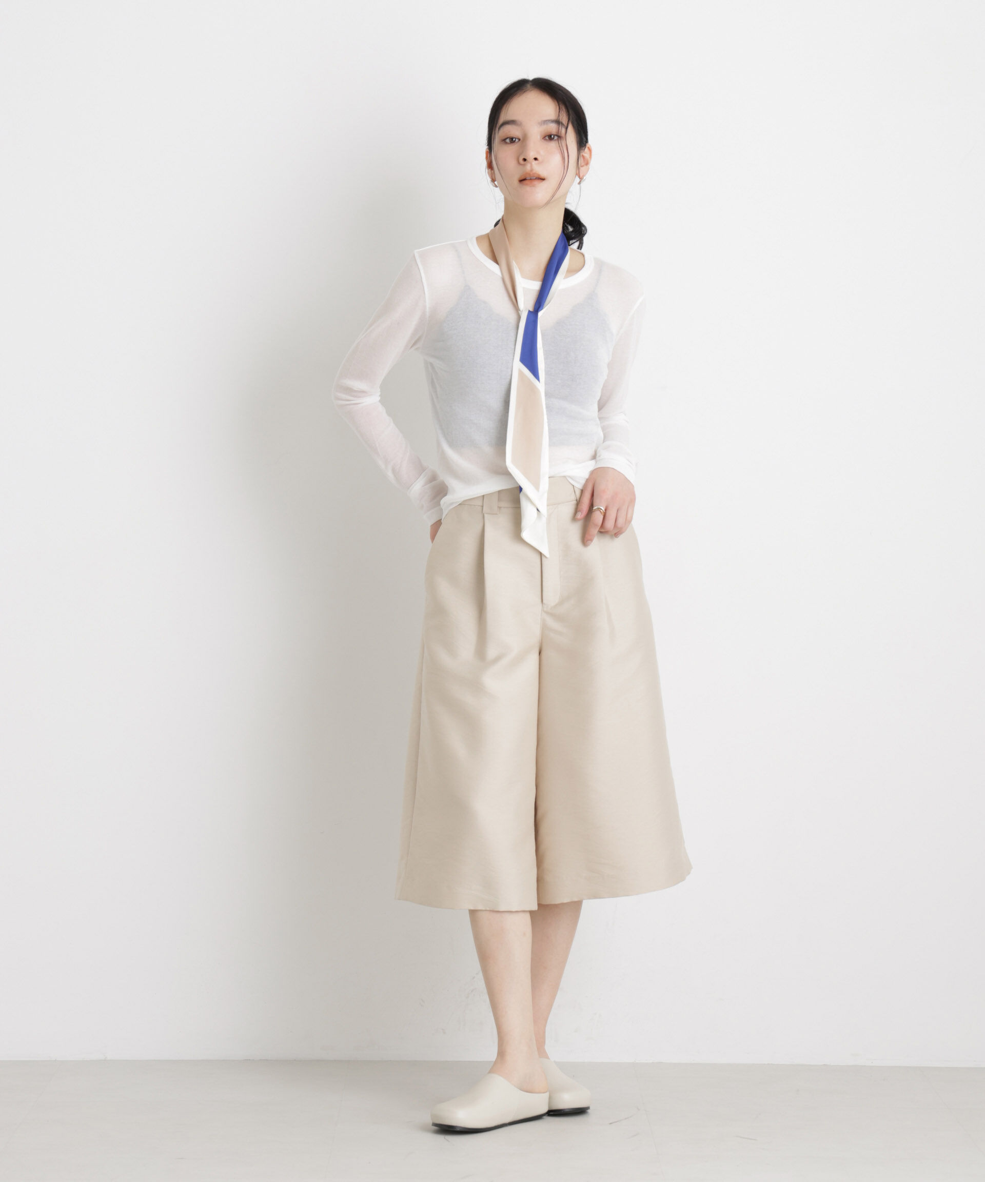 nano･universe「シアーツイストフライスロンT」|Tシャツ・カットソー|