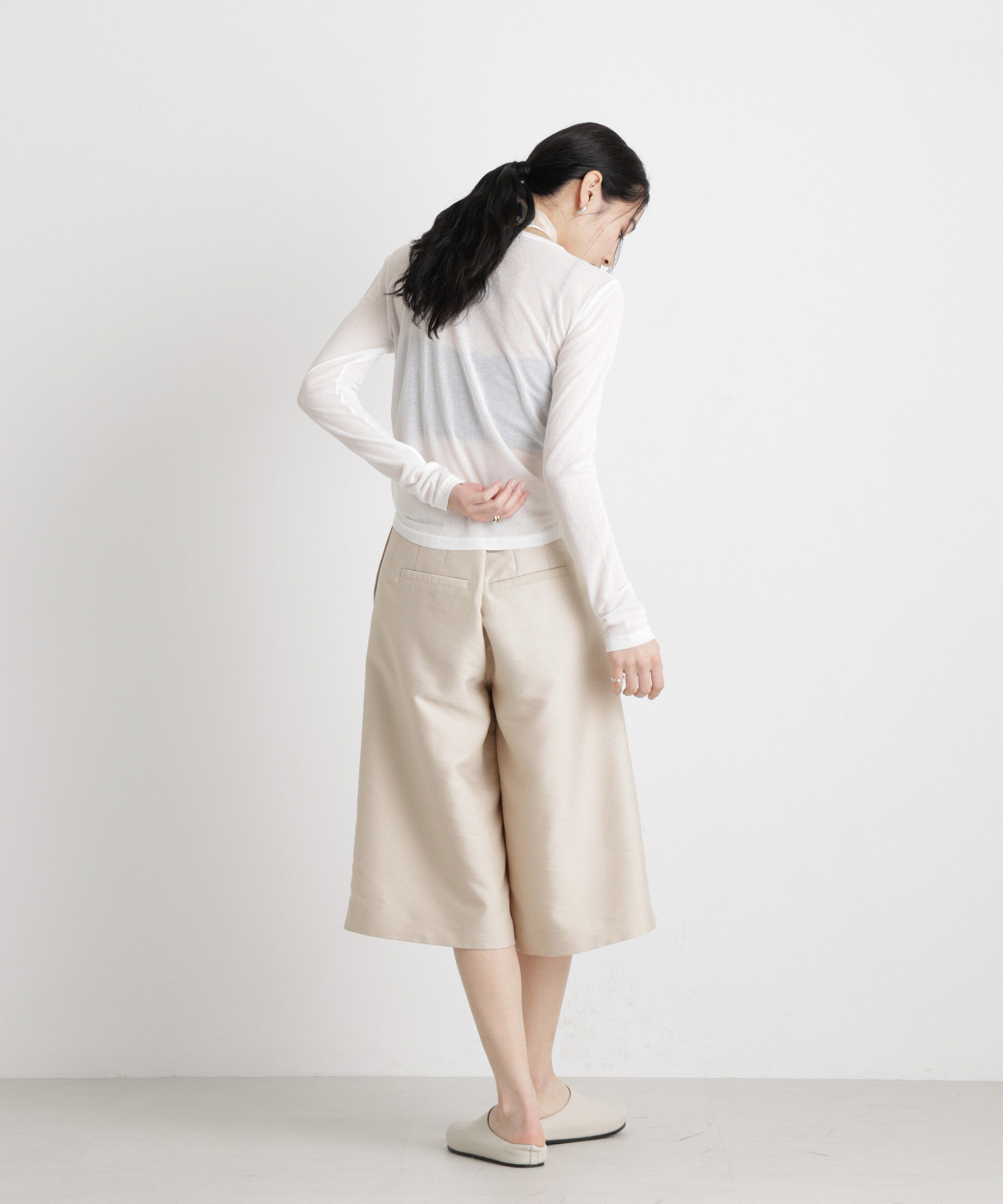 nano･universe「シアーツイストフライスロンT」|Tシャツ・カットソー|