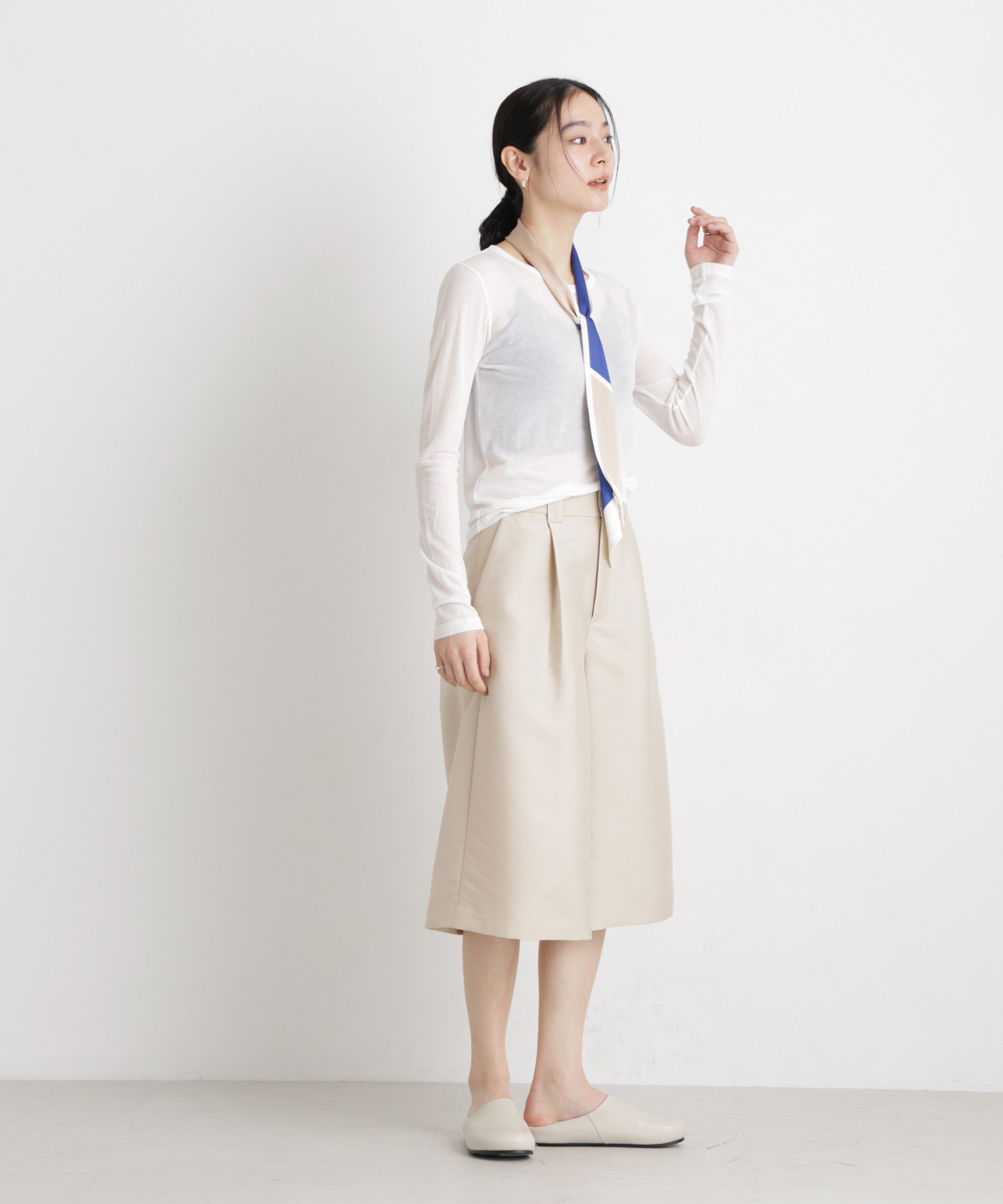 nano･universe「シアーツイストフライスロンT」|Tシャツ・カットソー|