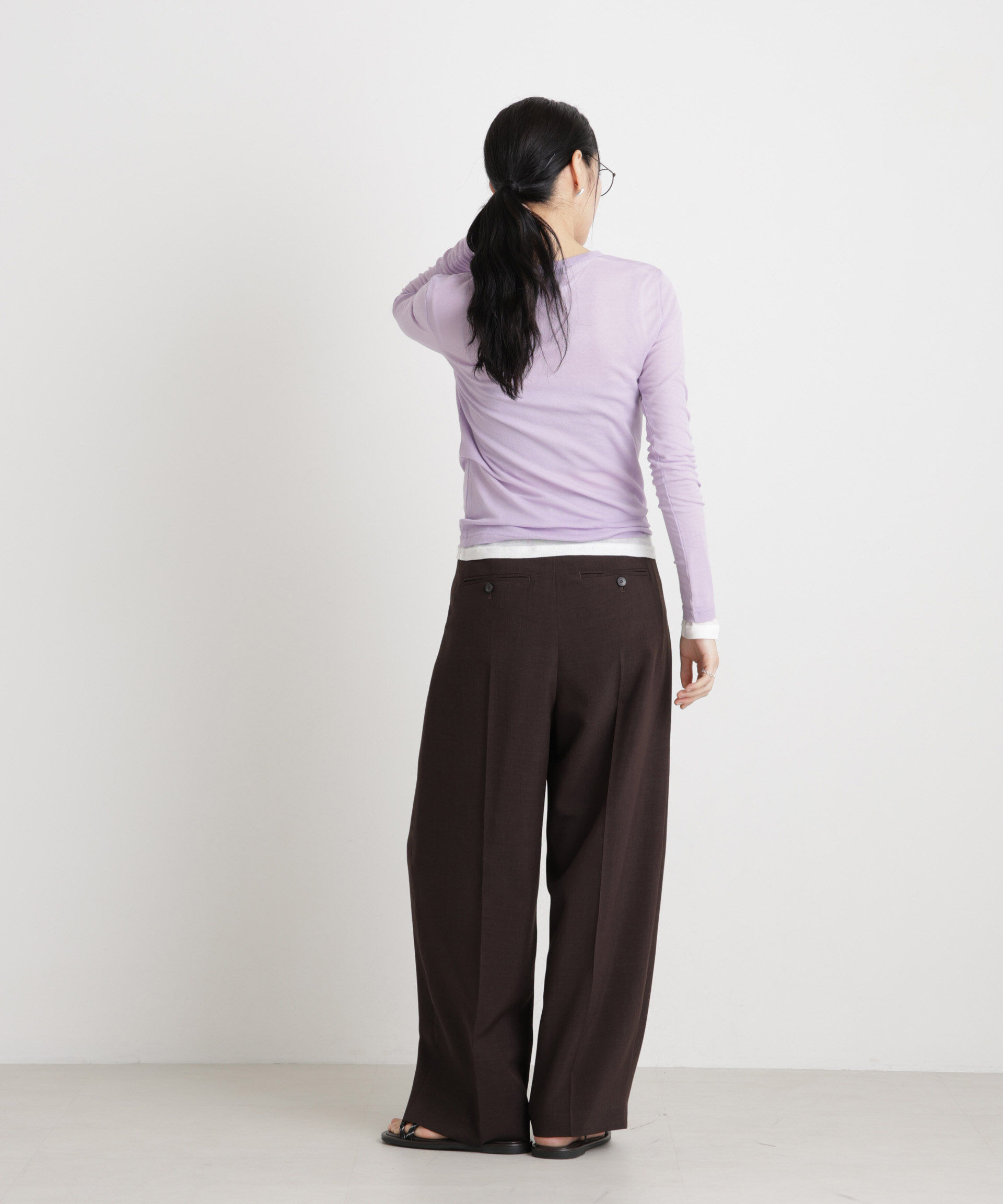 nano･universe「シアーツイストフライスロンT」|Tシャツ・カットソー|