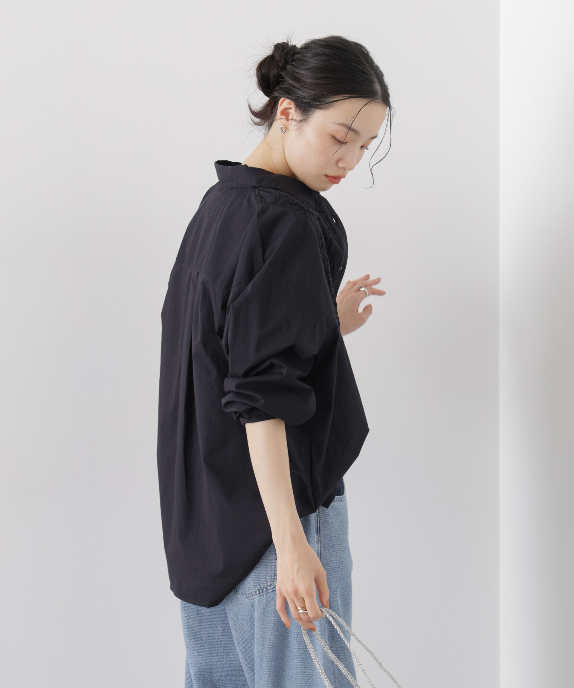 nano･universe「made in INDIA エンブロイダリーヨークシャツ」|シャツ・ブラウス|