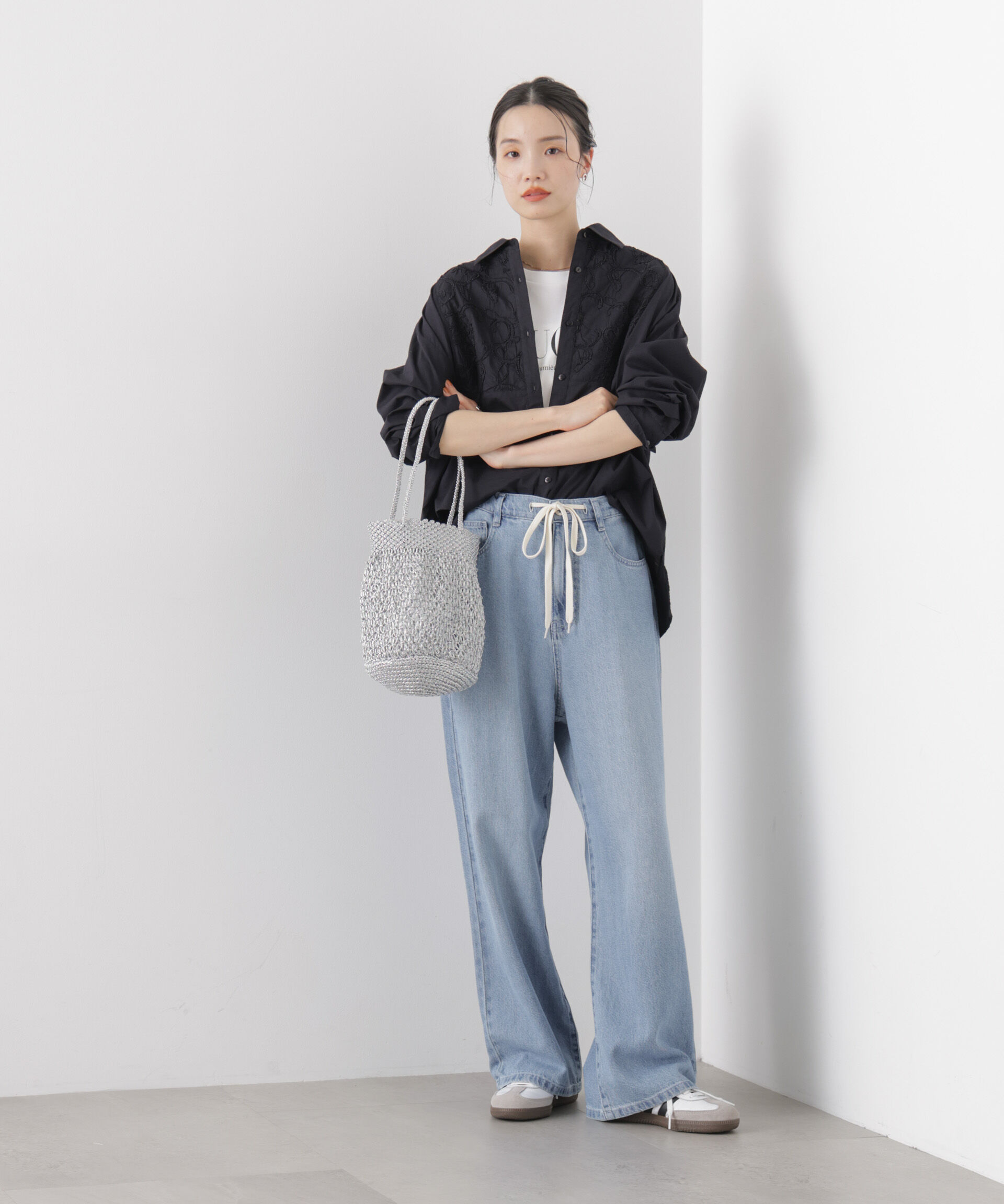 nano･universe「made in INDIA エンブロイダリーヨークシャツ」|シャツ・ブラウス|