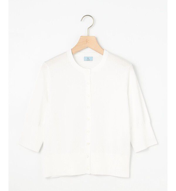 組曲「ドライタッチ 5分袖カーディガン」|カーディガン|