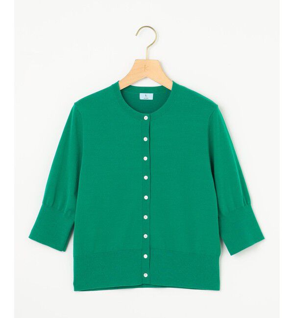 組曲「ドライタッチ 5分袖カーディガン」|カーディガン|