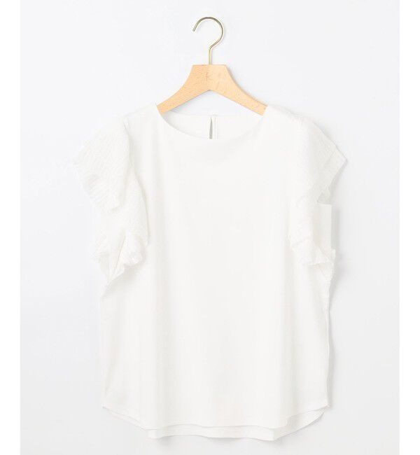 組曲「プリーツコンビフレンチスリーブ カットソー」|Tシャツ・カットソー|