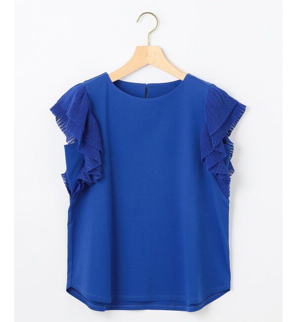 組曲「プリーツコンビフレンチスリーブ カットソー」|Tシャツ・カットソー|