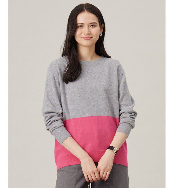 自由区「【洗える】セミウーステッドウールボートネック ニット」|ニット・セーター|ﾗｲﾄｸﾞﾚ