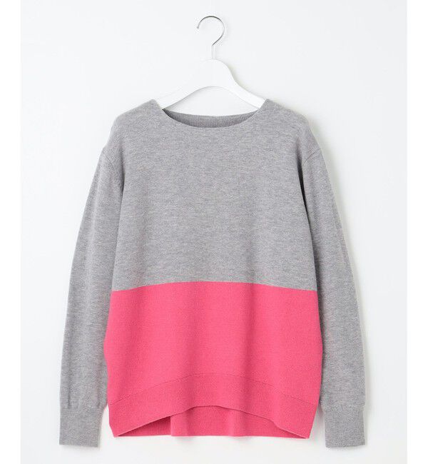 自由区「【洗える】セミウーステッドウールボートネック ニット」|ニット・セーター|