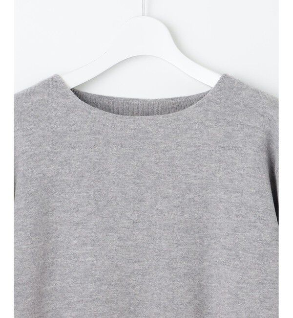 自由区「【洗える】セミウーステッドウールボートネック ニット」|ニット・セーター|