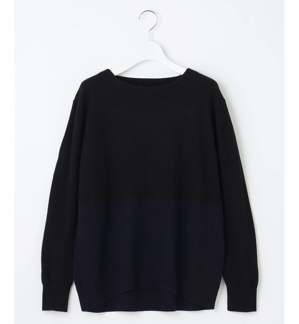 自由区「【洗える】セミウーステッドウールボートネック ニット」|ニット・セーター|