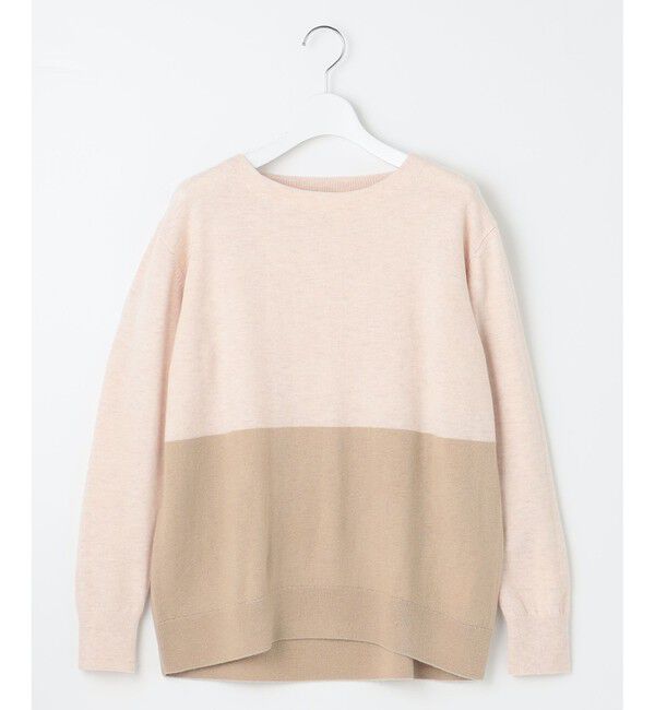 自由区「【洗える】セミウーステッドウールボートネック ニット」|ニット・セーター|