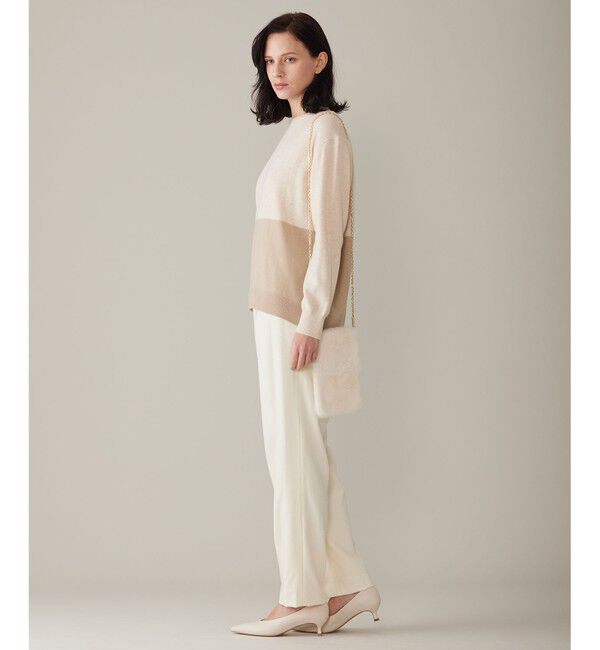 自由区「【洗える】セミウーステッドウールボートネック ニット」|ニット・セーター|