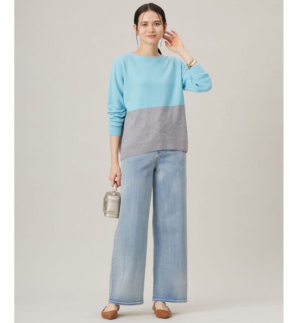 自由区「【洗える】セミウーステッドウールボートネック ニット」|ニット・セーター|