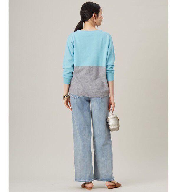 自由区「【洗える】セミウーステッドウールボートネック ニット」|ニット・セーター|