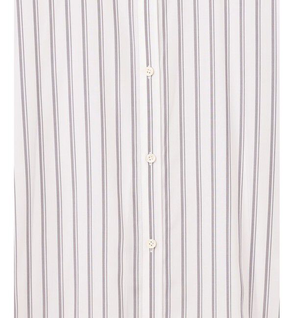 自由区「【洗える】SOMELOSテンセルバンドカラー シャツ」|シャツ・ブラウス|