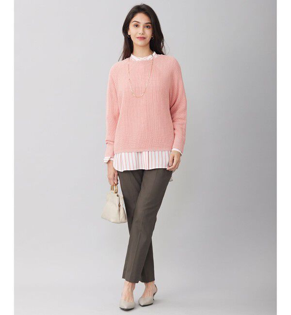 自由区「【洗える】SOMELOSテンセルバンドカラー シャツ」|シャツ・ブラウス|