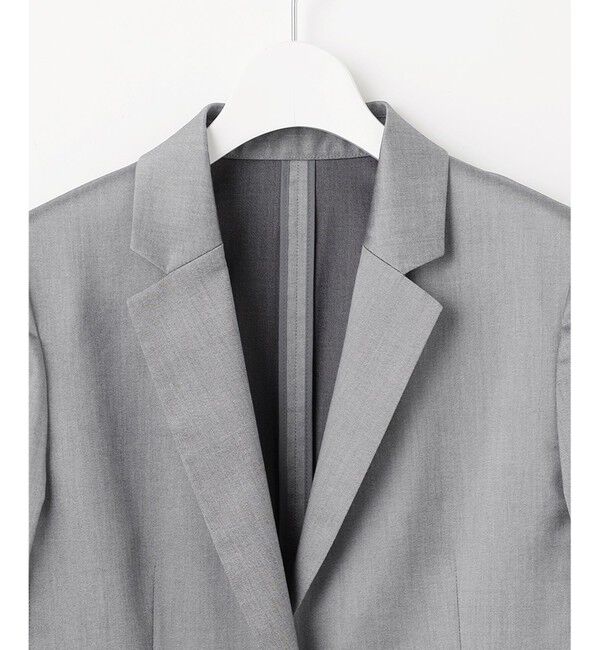 23区「【セットアップ対応/洗える】グロッシーコットンシャンブレー テーラード ジャケット」|テーラードジャケット|