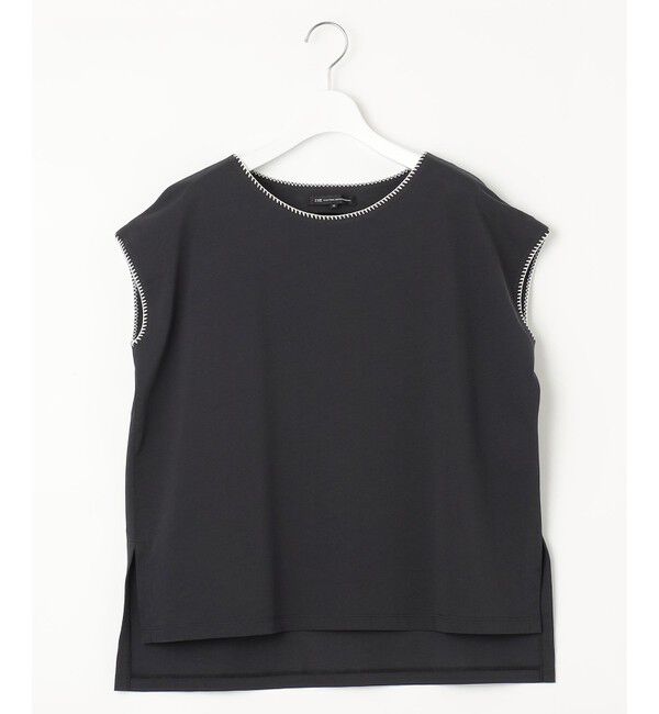 23区「【洗える】トリミングジャージー カットソー」|Tシャツ・カットソー|