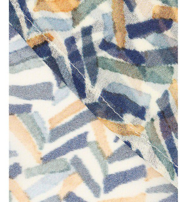 23区「【洗える】シアーヘリンボーンプリント ワンピース」|ワンピース|