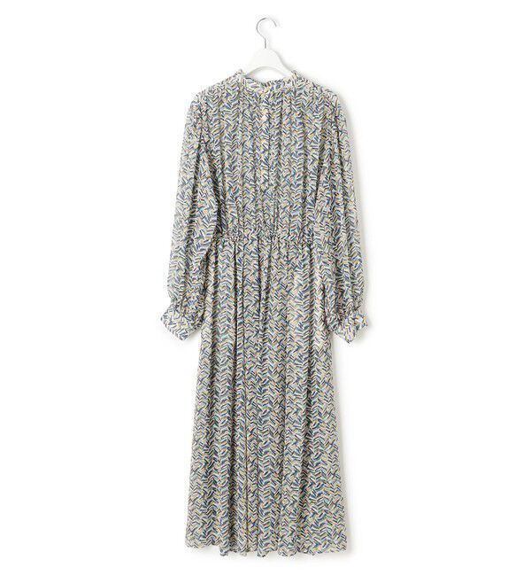 23区「【洗える】シアーヘリンボーンプリント ワンピース」|ワンピース|