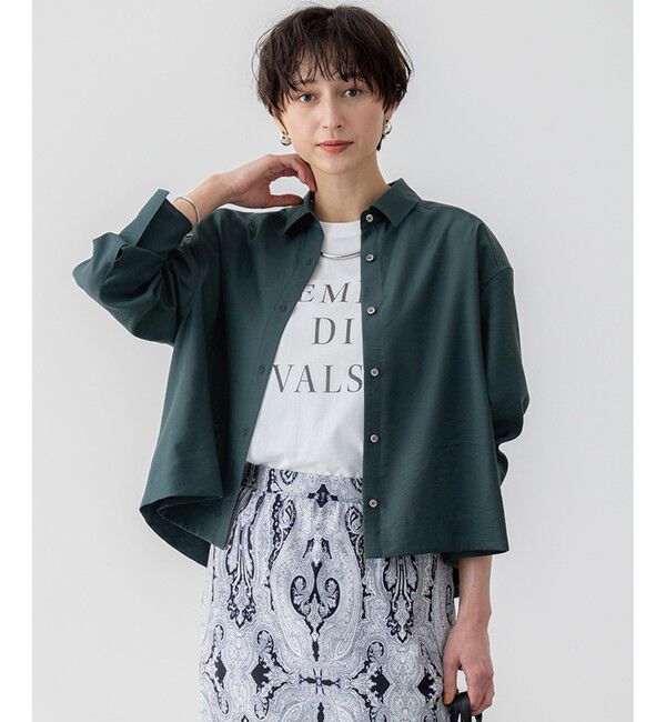 23区「【Oggi5月号掲載/接触冷感/速乾性】シアータンブラー シャツ」|シャツ・ブラウス|ﾀﾞｰｸｸﾞ