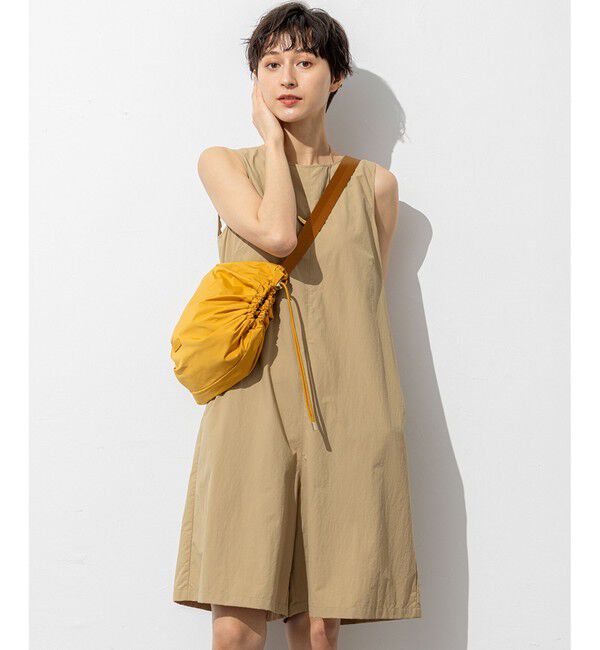 23区「【SLOW/一部店舗限定】UVカット/撥水/接触冷感 ナイロンタスランタフタ オールインワン」|オールインワン|ベージュ系