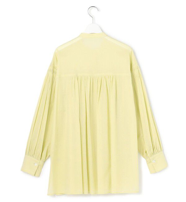 23区「【SLOW/一部店舗限定】コットンボイル ギャザー ブラウス」|シャツ・ブラウス|