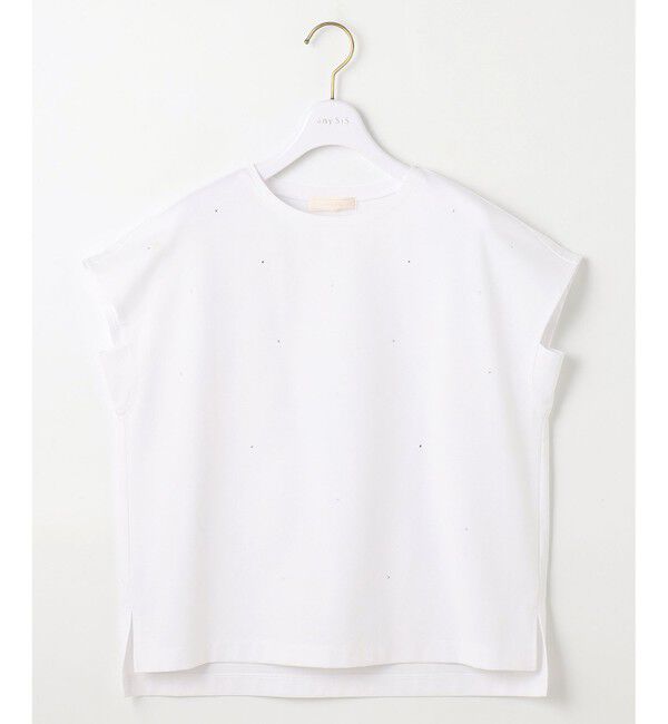 ANY SIS「【洗える】ビジュー付き カットソー」|Tシャツ・カットソー|