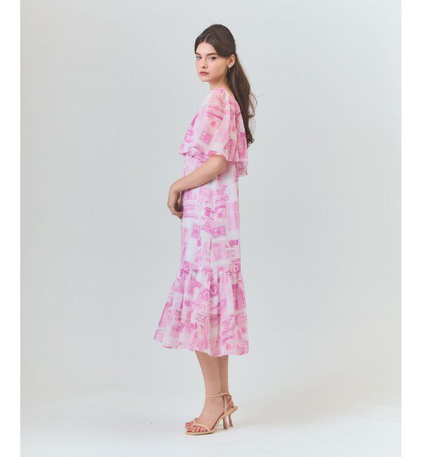 Grace Class「シフォンプリントドレス」|ワンピース|