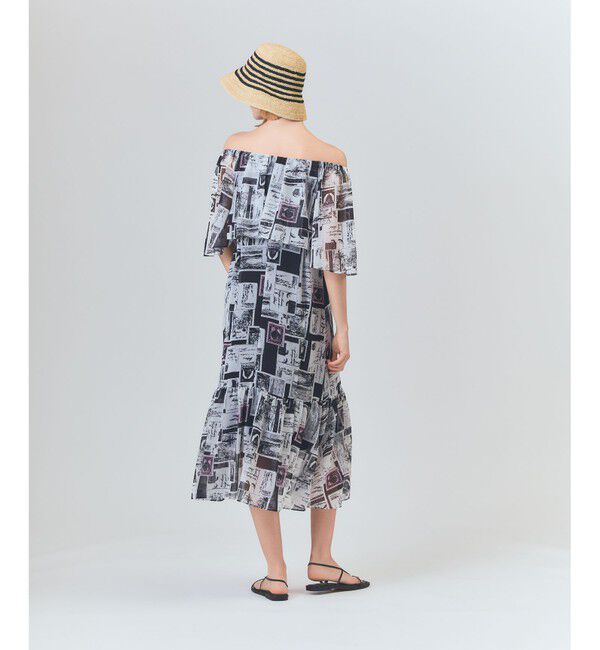 Grace Class「シフォンプリントドレス」|ワンピース|