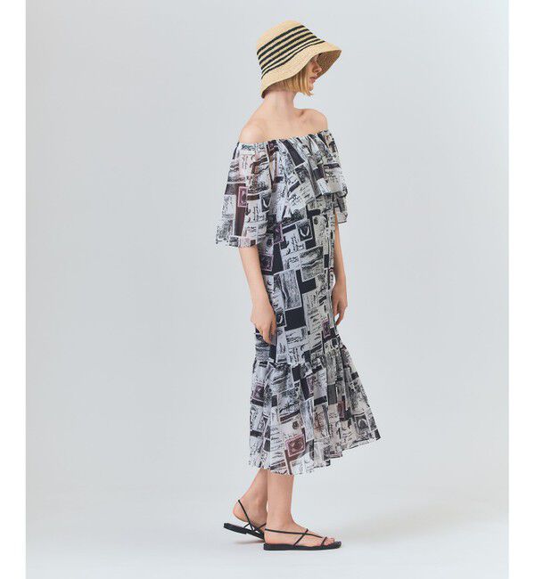 Grace Class「シフォンプリントドレス」|ワンピース|