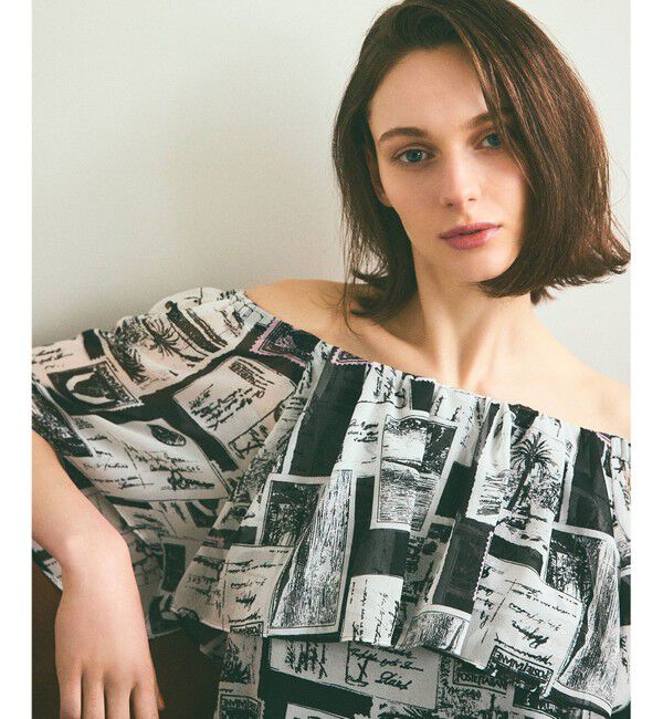 Grace Class「シフォンプリントドレス」|ワンピース|