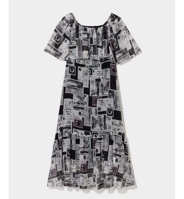 Grace Class「シフォンプリントドレス」|ワンピース|