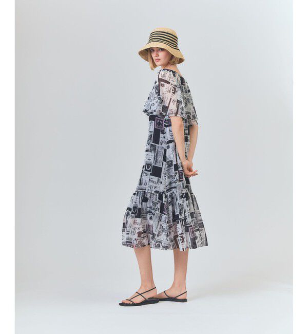 Grace Class「シフォンプリントドレス」|ワンピース|