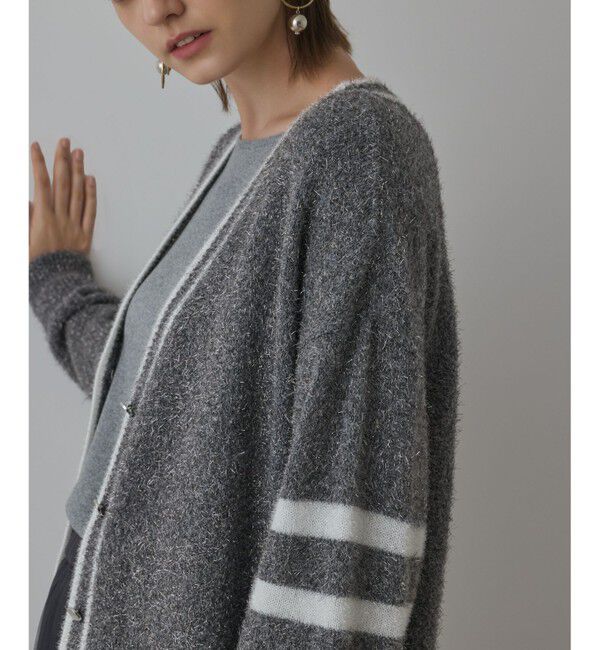 Diagram「グリッターニットカーディガン」|カーディガン|グレー