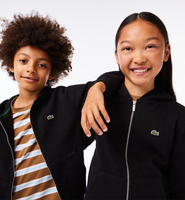 LACOSTE「BOYSミニマルジップアップパーカ」|パーカー|