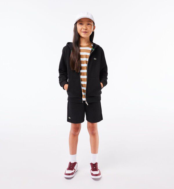 LACOSTE「BOYSミニマルジップアップパーカ」|パーカー|